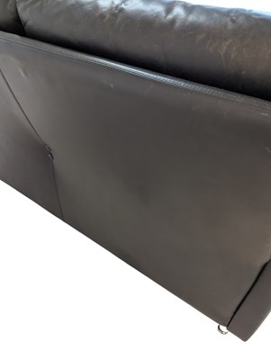 Lot 885 - MID CENTURY ITALIAN DESIGN - BRUNATI MEDA TWO SEAT LEATHER SOFA