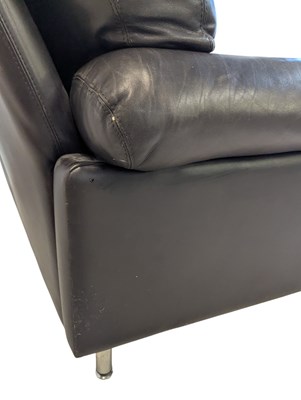 Lot 885 - MID CENTURY ITALIAN DESIGN - BRUNATI MEDA TWO SEAT LEATHER SOFA