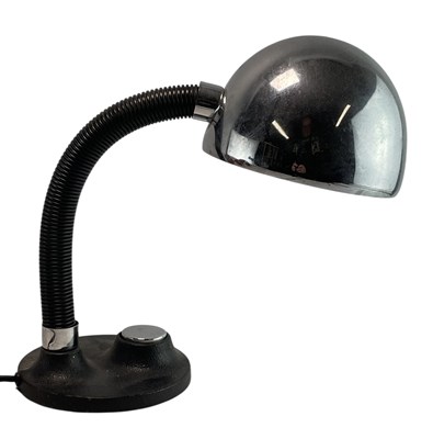 Lot 188 - EGON HILLEBRAND, GERMANY - MID CENTURY CIRCA 1970S CHROME GOOSENECK DESK LAMP