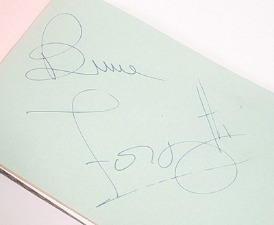 Lot 7 - AUTOGRAPH ALBUM C1960S - ACTORS, ENTERTAINERS ETC