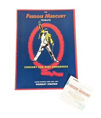 Lot 72 - CONCERT PROGRAMME - THE FREDDIE MERCURY TRIBUTE CONCERT
