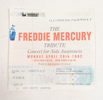 Lot 72 - CONCERT PROGRAMME - THE FREDDIE MERCURY TRIBUTE CONCERT