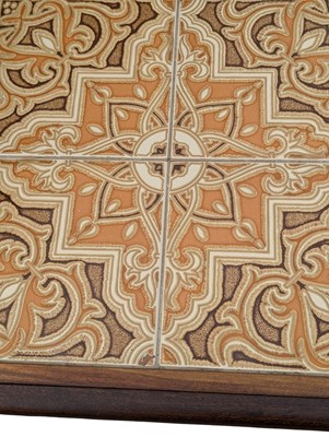 Lot 835 - G PLAN FURNITURE - MID CENTURY TEAK & GLASS TILE TOP COFFEE TABLE
