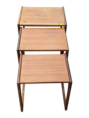 Lot 837 - G PLAN FURNITURE - MID CENTURY RETRO TEAK NEST OF TABLES QUADRILLE RANGE