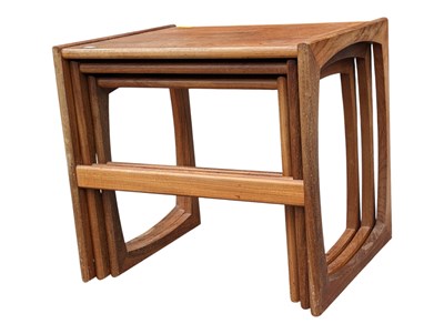 Lot 837 - G PLAN FURNITURE - MID CENTURY RETRO TEAK NEST OF TABLES QUADRILLE RANGE