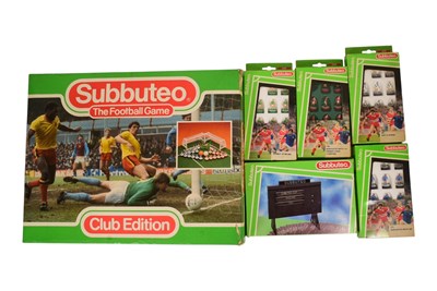 Lot 675 - SUBBUTEO - COLLECTION OF VINTAGE SUBBUTEO TABLETOP FOOTBALL TEAMS
