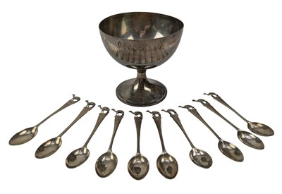 Lot 37 - 20TH CENTURY GEORGE VI HALLMARKED SILVER TROPHY / FOOTED BOWL