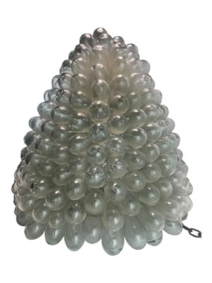 Lot 551 - MURANO VENETIAN 20TH CENTURY GRAPPE DE VERRE (GRAPE CLUSTER) GLASS CHANDELIER