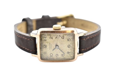 Lot 230 - HALLMARKED 9CT GOLD JW BENSON OF LONDON LADIES WRISTWATCH