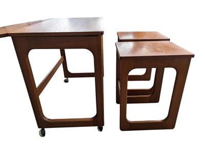 Lot 848 - MCINTOSH OF KIRKCALDY - RETRO MID 20TH CENTURY MCINTOSH NEST OF TABLES
