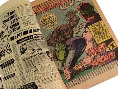 Lot 635 - COMIC BOOKS - WEREWORLF / WHERE MONSTERS DWELL / MISTER MIRACLE