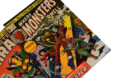Lot 635 - COMIC BOOKS - WEREWORLF / WHERE MONSTERS DWELL / MISTER MIRACLE