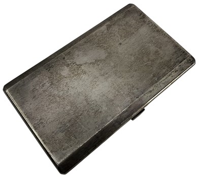 Lot 74 - 20TH CENTURY GEORGE VI HALLMARKED SILVER CIGARETTE CASE