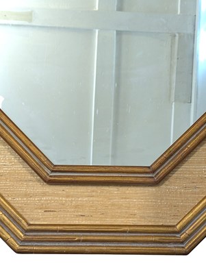 Lot 163 - HOLLYWOOD REGENCY 20TH CENTURY GILDED BAMBOO & WOVEN WALL HANGING MIRROR