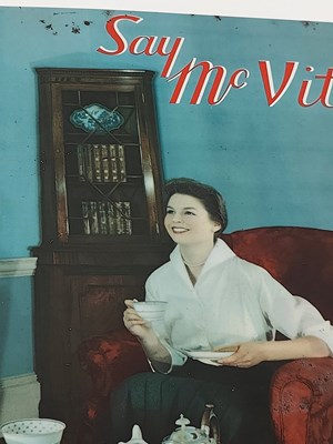 Lot 42 - MCVITIE'S - TIN ADVERTISING SHOP DISPLAY SIGN