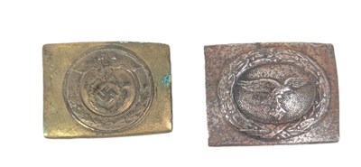 Lot 206 - WWII SECOND WORLD WAR GERMAN SA & LUFTWAFFE BELT BUCKLES
