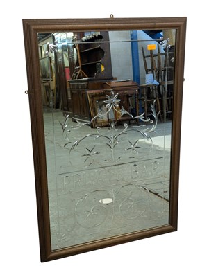 Lot 668 - VINTAGE STYLE ' PRIVATE BAR ' ADVERTISING PUB MIRROR