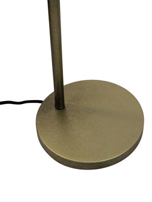 Lot 866 - PAIR OF CONTEMPORARY GOLD INDUSTRIAL ANGLEPOISE DESK LAMPS LIGHTS