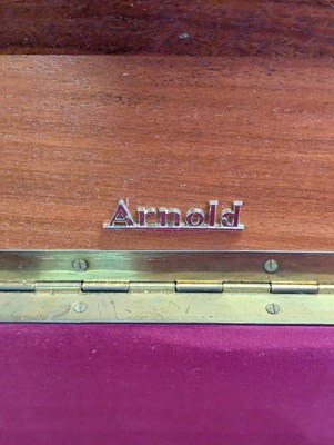 Lot 877 - ARNOLD FURNITURE - MID CENTURY TEAK SEWING BOX