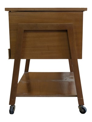 Lot 877 - ARNOLD FURNITURE - MID CENTURY TEAK SEWING BOX