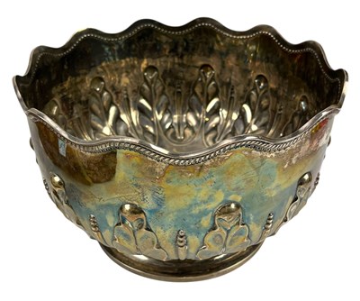 Lot 1 - LARGE 19TH CENTURY VICTORIAN HALLMARKED SILVER ROSE BOWL
