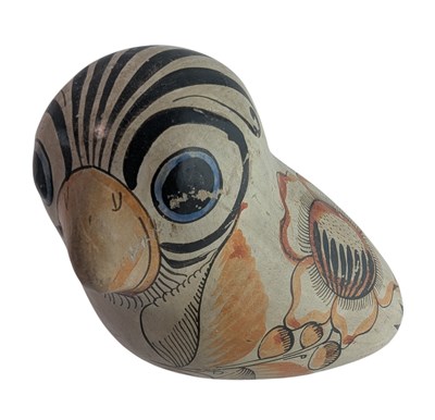 Lot 504 - KEN EDWARDS - TONALA - MEXICAN DESIGNER STUDIO ART POTTERY VASE & OWL