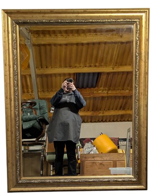 Lot 337 - LARGE VICTORIAN STYLE GILT FRAMED MIRROR