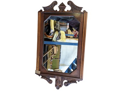 Lot 769 - 19TH CENTURY CHIPPENDALE STYLE PIER MIRROR