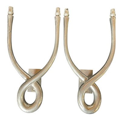 Lot 207 - PORTA ROMANA - PAIR OF WALL LIGHT SCONCES