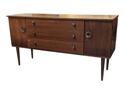 Lot 800A - SCHREIBER FURNITURE - MID CENTURY TEAK SIDEBOARD CREDENZA