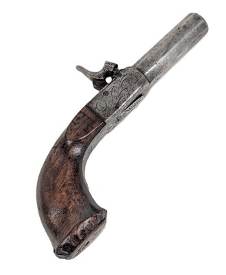 Lot 115 - 19TH CENTURY BOND OF LONDON PERCUSSION CAP MUFF PISTOL