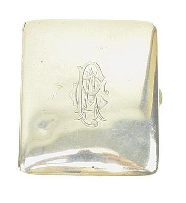 Lot 85 - 20TH CENTURY GEORGE VI HALLMARKED SILVER CIGARETTE CASE