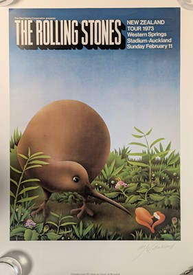 Lot 65 - ROLLING STONES - IAN MCCAUSLAND - SIGNED POSTER PRINT