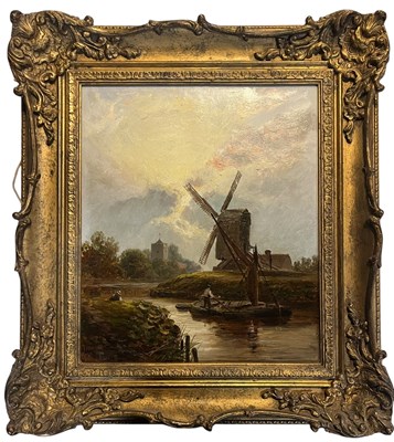 Lot 539 - JOHN MACPHERSON (ACTIVE 1865-1884) - FISHBOURNE MILL, SUSSEX - 19TH CENTURY OIL ON CANVAS