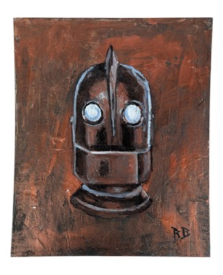 Lot 70 - THE IRON GIANT - ORIGINAL SIGNED PAINTING BY RICHARD BAZLEY