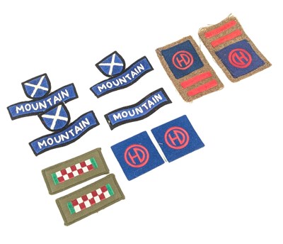 Lot 67 - 51ST HIGHLAND DIVISION & 52ND LOWLAND INFANTRY DIVISION PATCHES