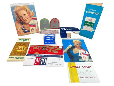 Lot 225 - TOBACCIANA - MIXED SELECTION OF ADVERTISING PIECES