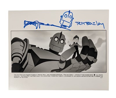 Lot 91 - THE IRON GIANT - FILM STILL SIGNED BY RICHARD BAZLEY