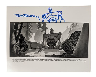 Lot 92 - THE IRON GIANT - FILM STILL SIGNED BY RICHARD BAZLEY