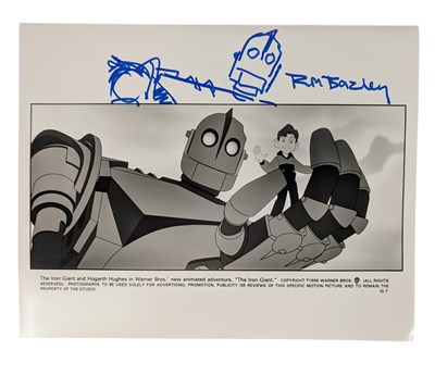 Lot 88 - THE IRON GIANT - FILM STILL SIGNED BY RICHARD BAZLEY