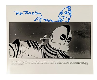 Lot 87 - THE IRON GIANT - FILM STILL SIGNED BY RICHARD BAZLEY