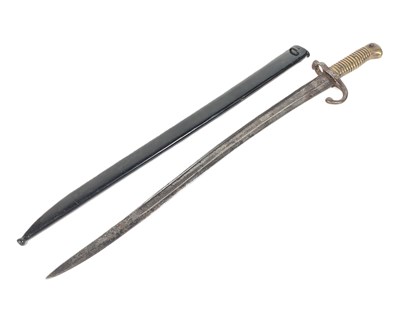 Lot 219 - 19TH CENTURY FRENCH CHASSEPOT RIFLE BAYONET