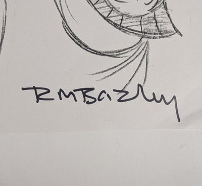 Lot 96 - RICHARD BAZLEY (B.1962) - 'HERCULES' - SIGNED CHARACTER SKETCHES