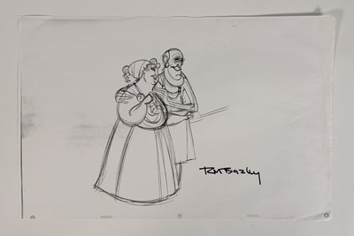 Lot 96 - RICHARD BAZLEY (B.1962) - 'HERCULES' - SIGNED CHARACTER SKETCHES