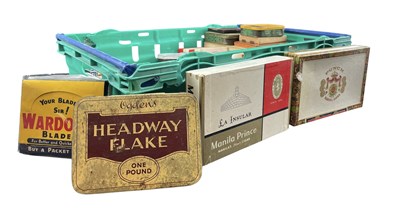 Lot 244 - TINS & PACKAGING - TOBACCIANA & SHAVING INTEREST - SELECTION OF ADVERTISING