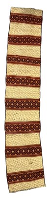 Lot 455 - 20TH CENTURY UZBEKISTAN TATARI SAFID KILIM CARPET RUNNER RUG
