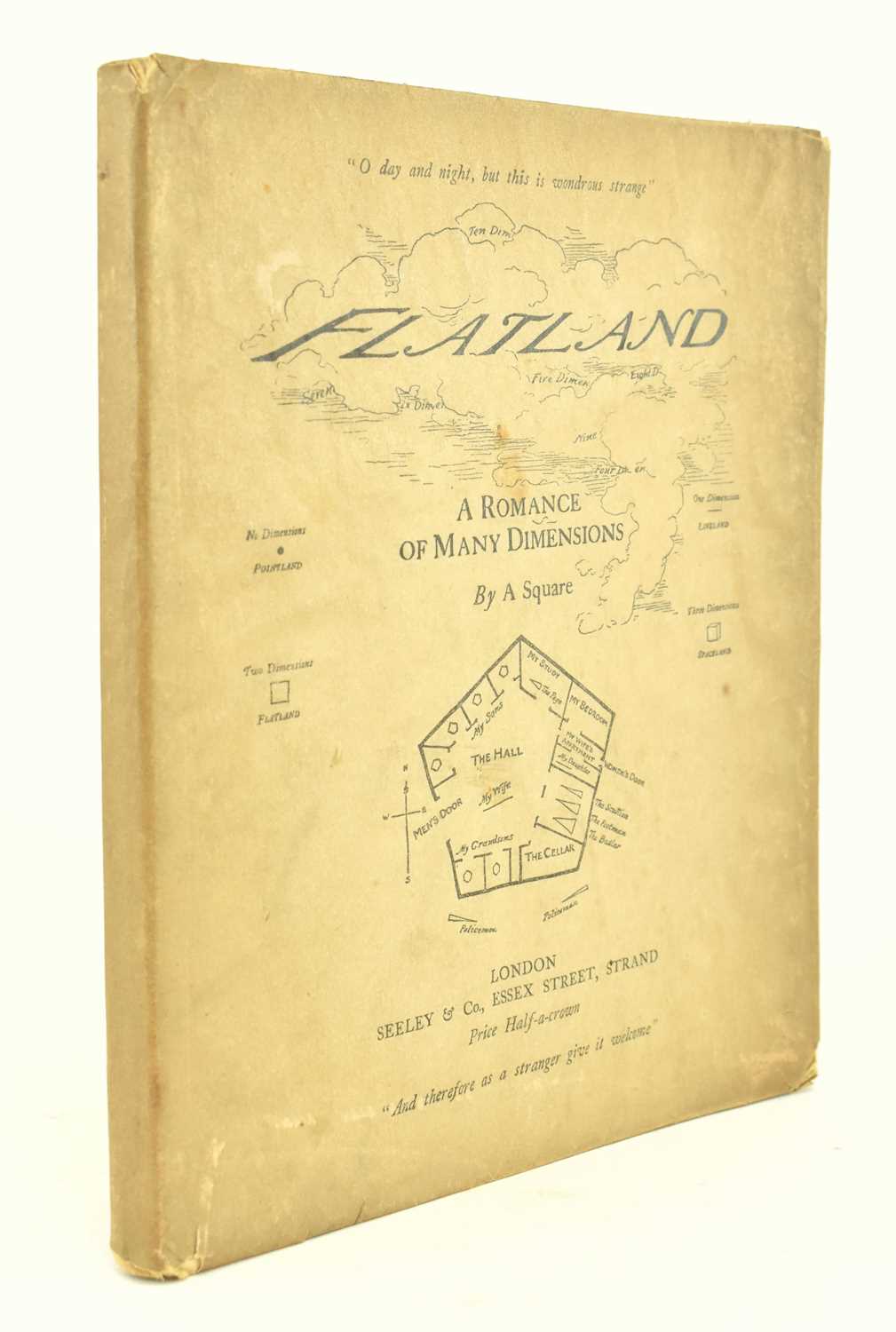 Lot 5 - ABBOTT, EDWIN A. 1884 FLATLAND FIRST EDITION IN THE ORIGINAL DUST WRAPPER