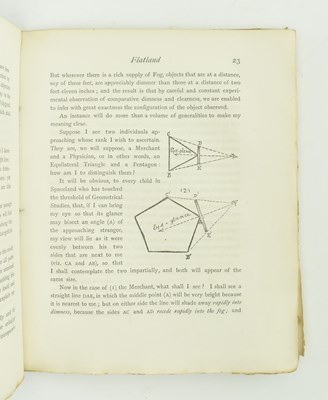 Lot 5 - ABBOTT, EDWIN A. 1884 FLATLAND FIRST EDITION IN THE ORIGINAL DUST WRAPPER