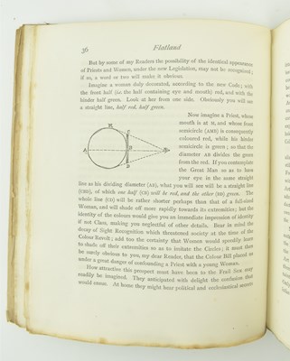 Lot 5 - ABBOTT, EDWIN A. 1884 FLATLAND FIRST EDITION IN THE ORIGINAL DUST WRAPPER