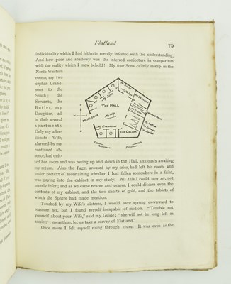 Lot 5 - ABBOTT, EDWIN A. 1884 FLATLAND FIRST EDITION IN THE ORIGINAL DUST WRAPPER